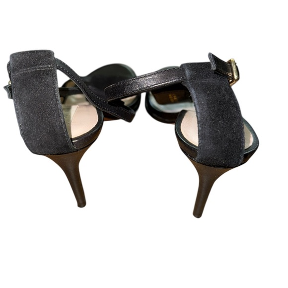 Cole Hann T Strap Suede Heels - Picture 3 of 4